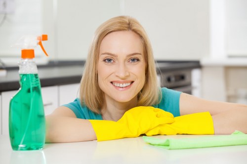 Move out cleaning of an empty home interior