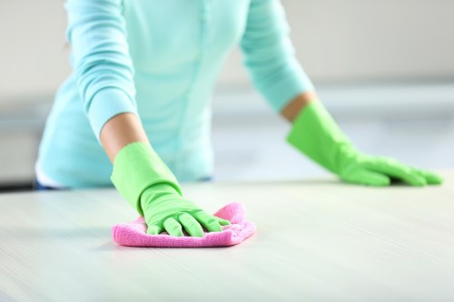 Maintaining property surfaces through regular cleaning