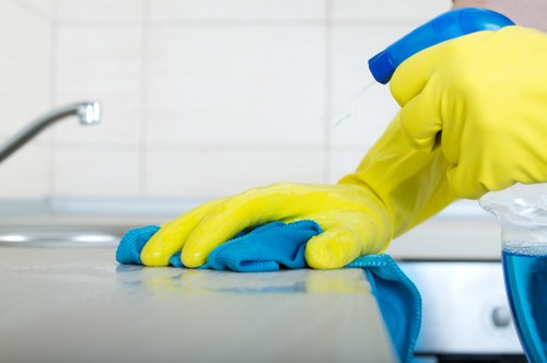 Freshly cleaned carpet in a high-traffic household area
