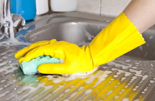 Professional oven cleaning in an Islington kitchen