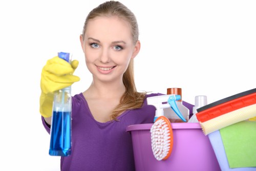Detailed cleaning of a rental home before inspection